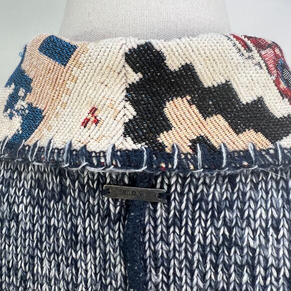 Sioni Coatigan Knit Cardigan Denim Blue - Picture 9 of 10